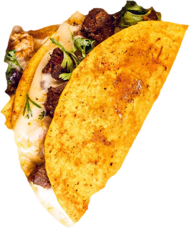 Taco dorado con queso
